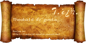Theobald Ágosta névjegykártya